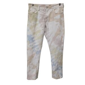 Anthropologie Pilcro Jeans Women Size 30 Pastel Colorway Slim Boyfriend Crop